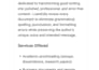 proofread and edit your essays, assignments and documents